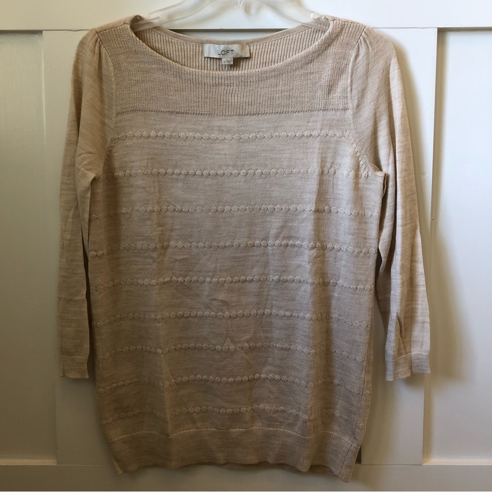 LOFT Sweeter - Oatmeal Size Small